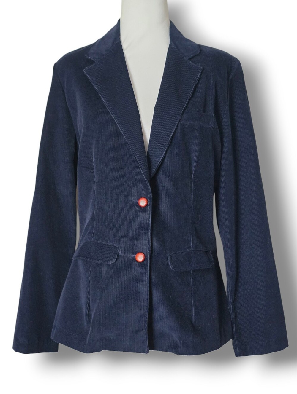 Vintage Wranger Junior Navy Blue Corduroy Blazer - Size 15